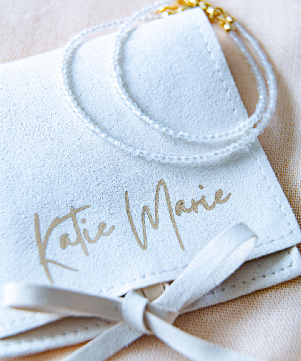 April Birthstone Bracelet - White Topaz image 0