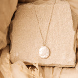 Lola Large Coin Pearl Necklace