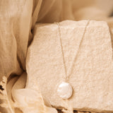 Lola Large Coin Pearl Necklace