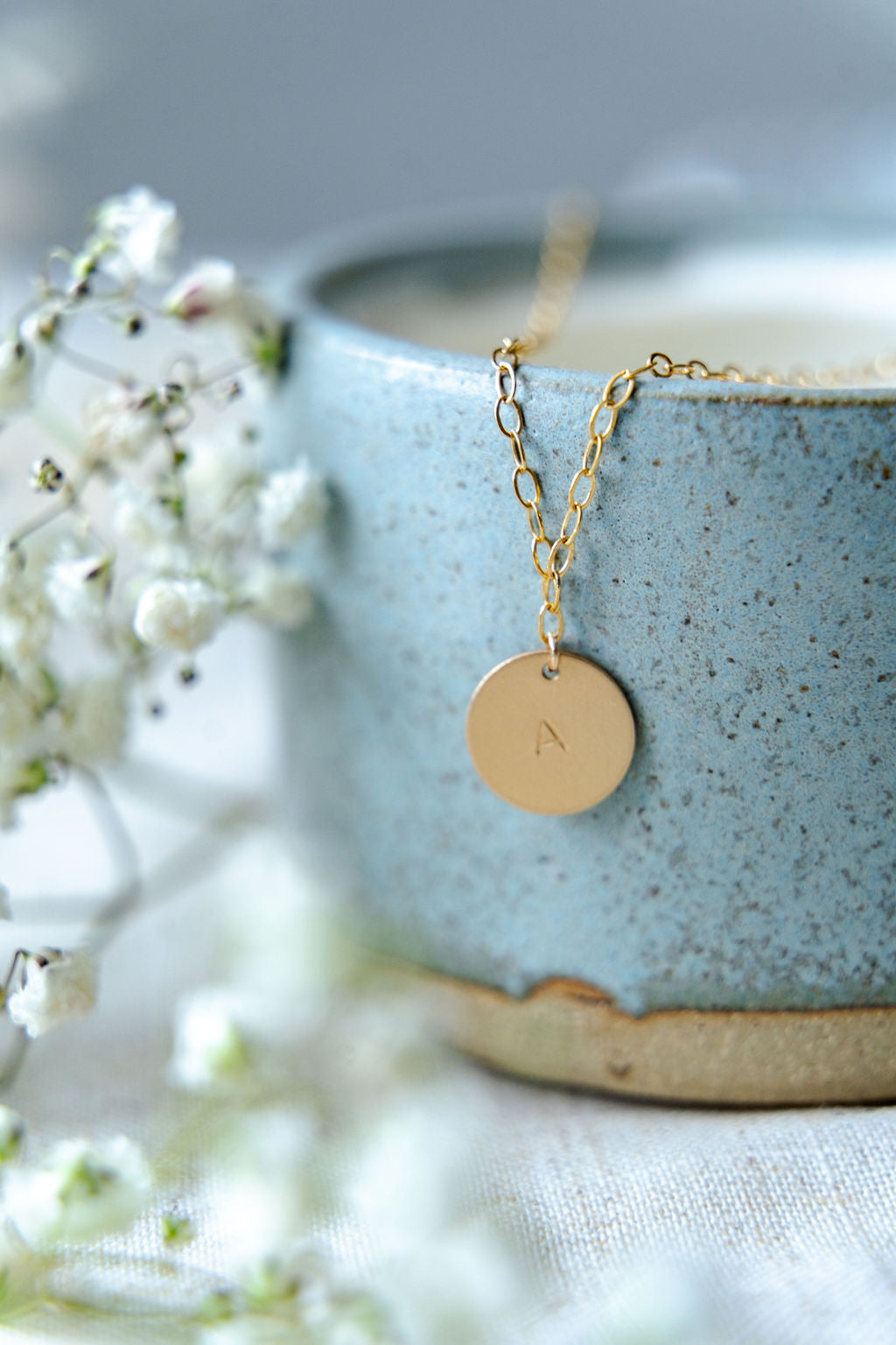 Aria Personalised initial necklace