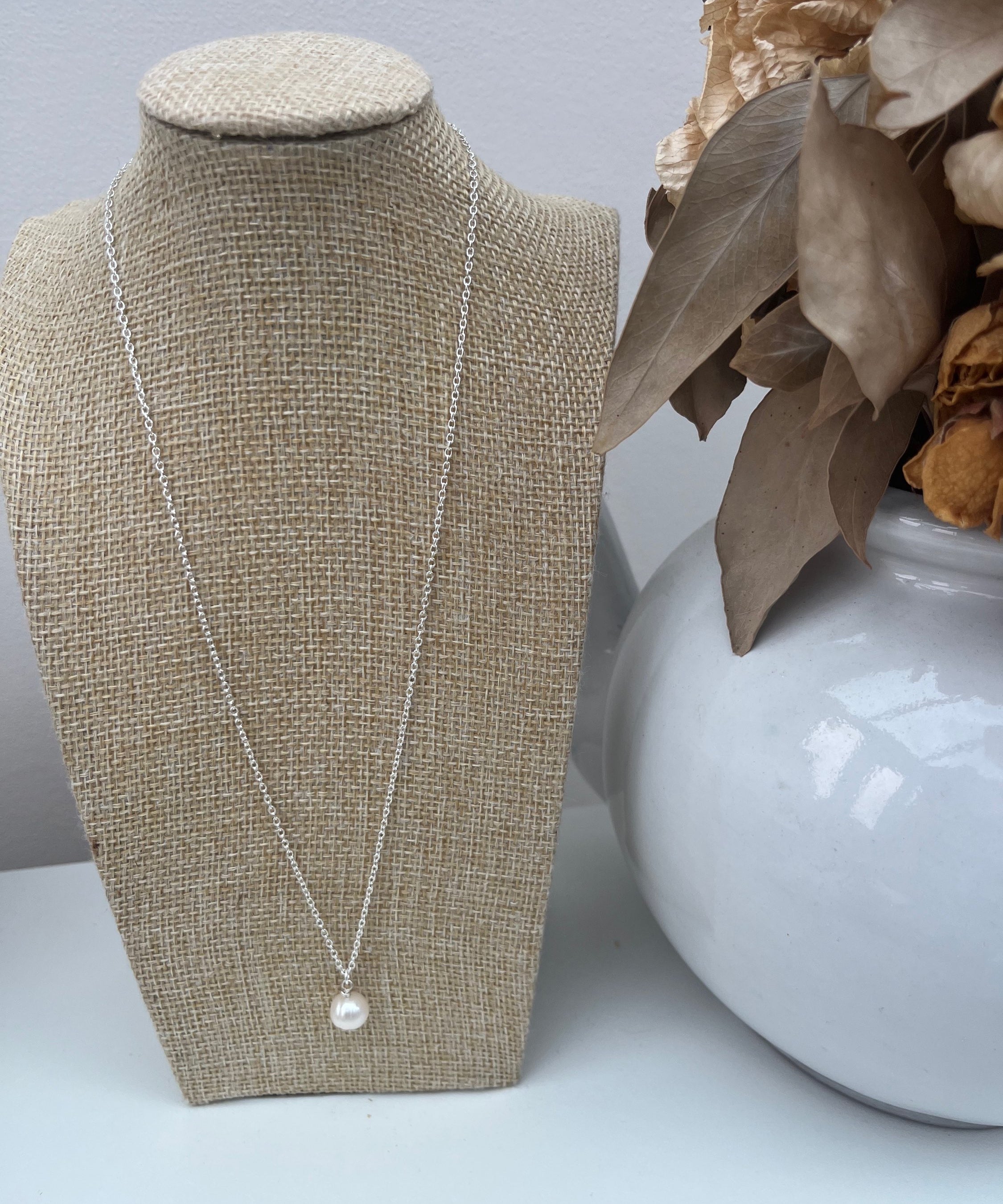 Layla Pearl Necklace perfect for a bridesmaid gift
