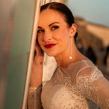 Gina Sterling Silver Pearl drop earrings image 0