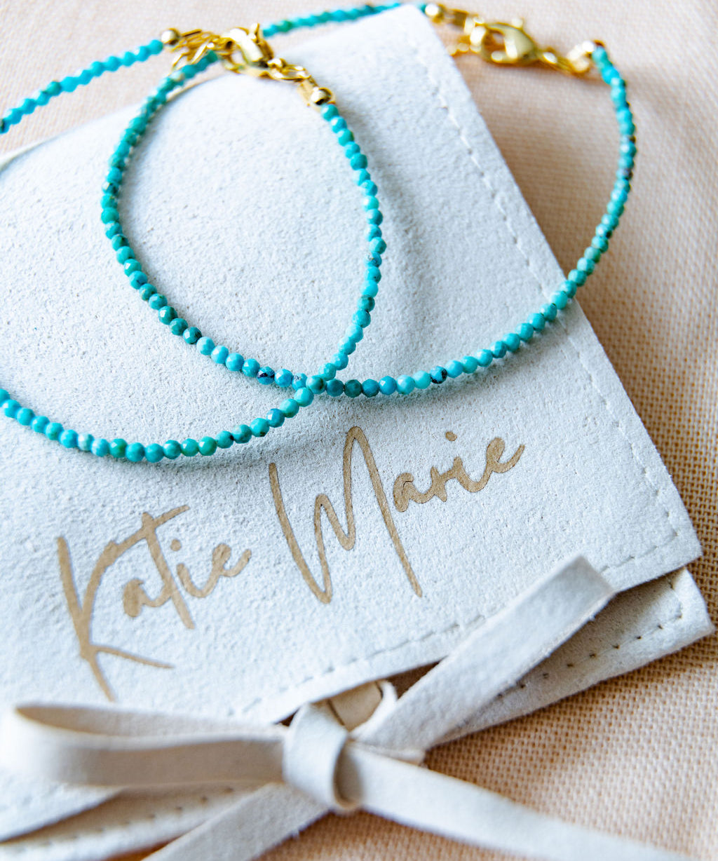 December birth Gemstone bracelet - Turquoise image 0