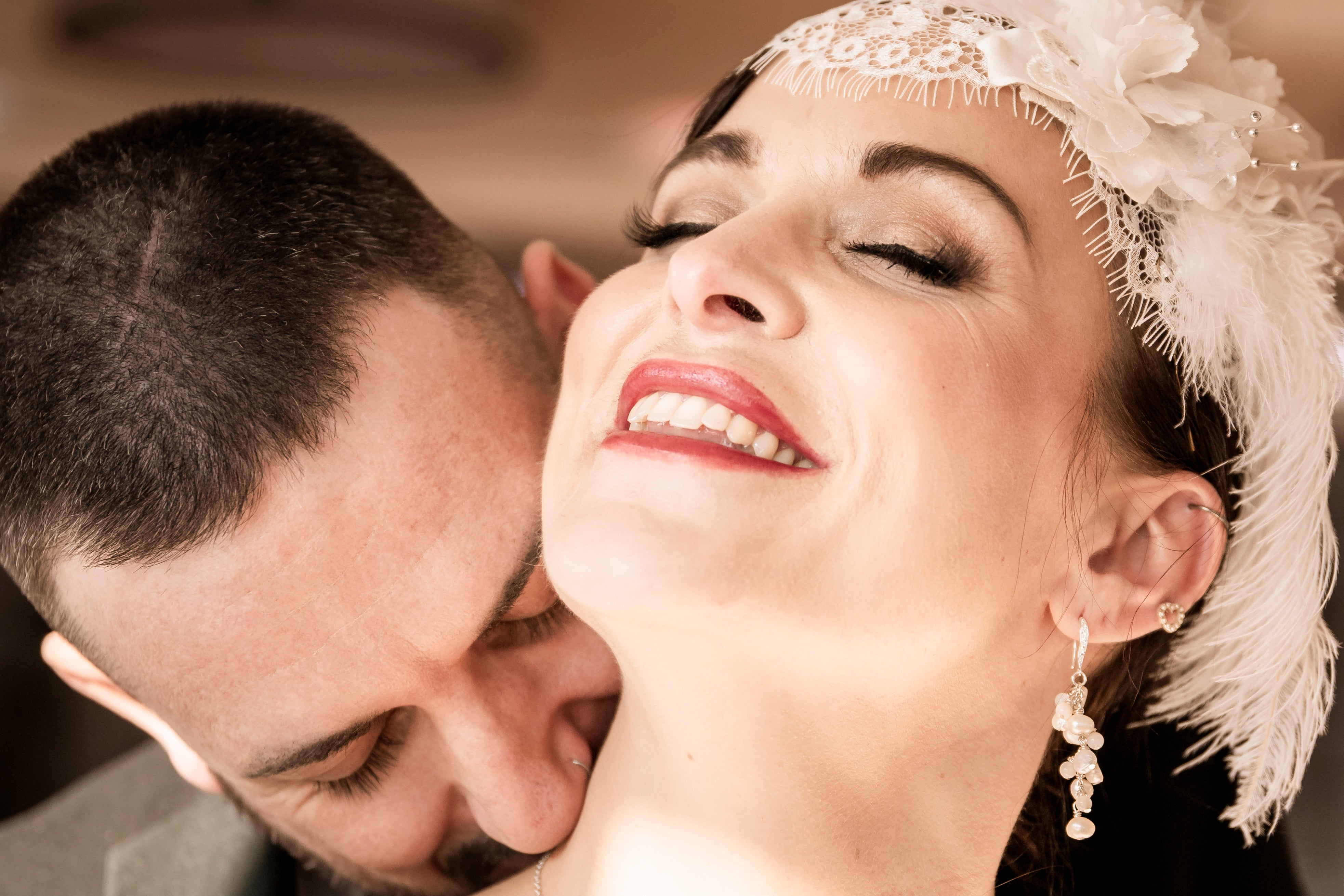 Maria Sterling silver Cluster pearl earrings image 2