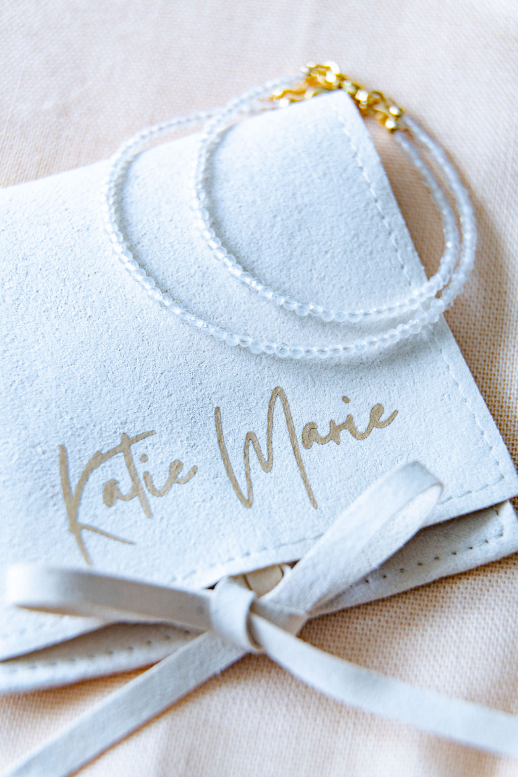 April Birthstone Bracelet - White Topaz image 0