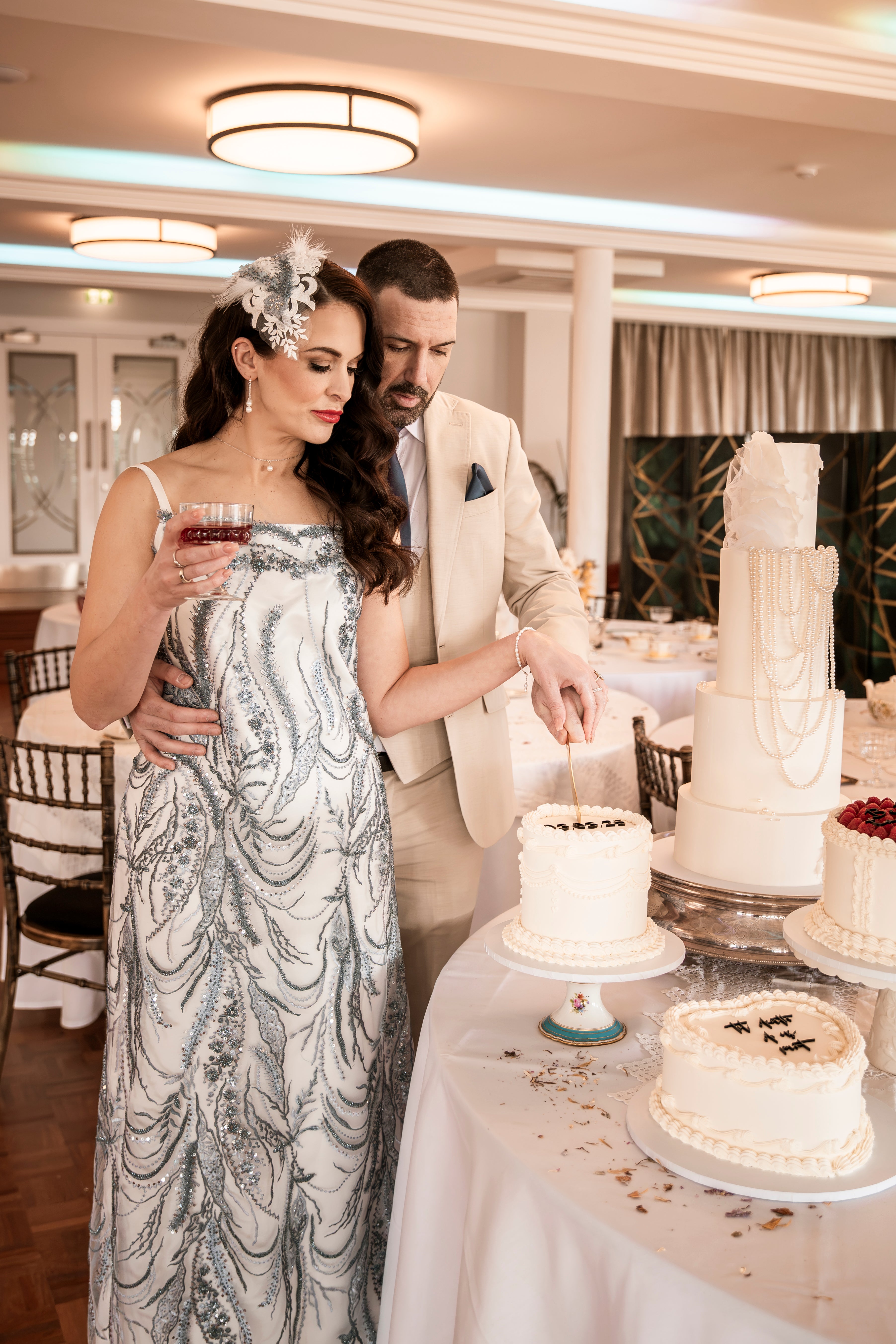 Beau Sterling Silver Pearl Earrings image 2