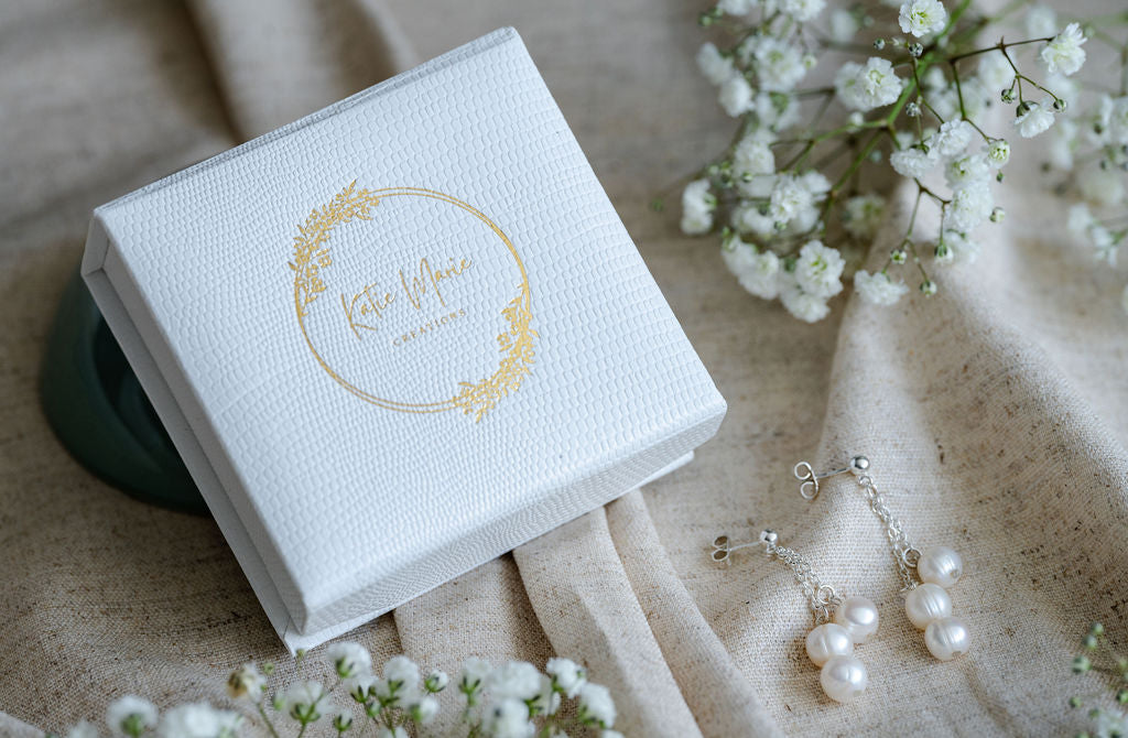 Beau Sterling Silver Pearl Earrings image 1