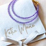 February birth gemstone bracelet - Amethyst  image 0