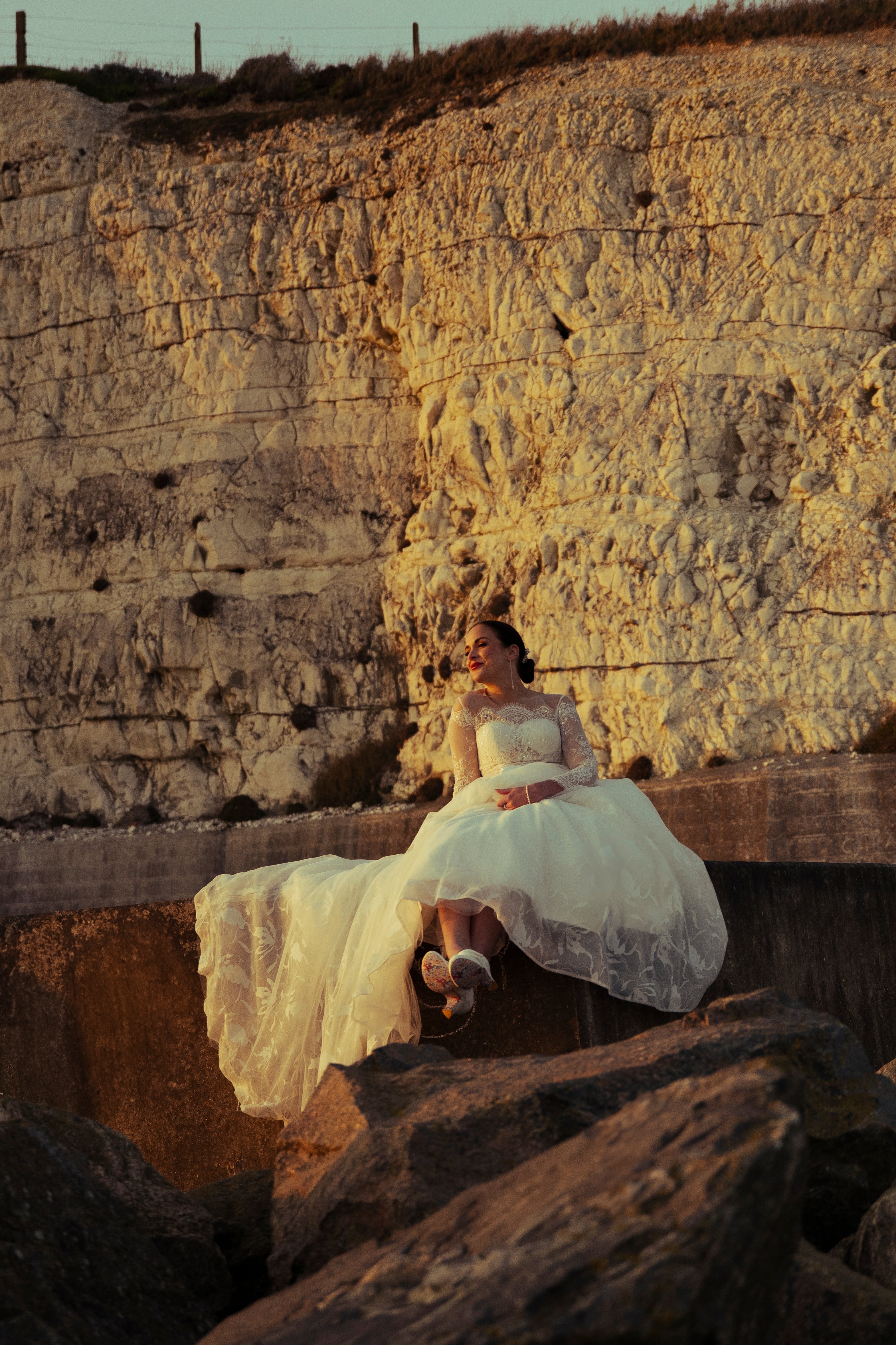 Gina Sterling Silver Pearl drop earrings image 1