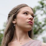 Cia Gold Pearl Hoop Earrings image 2