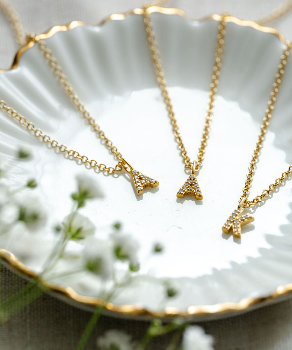 Meaningful alphabet necklace for sentimental jewellery