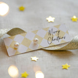 merry christmas pearl earrings gift for her. 