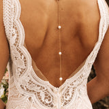 Emily Gold Pearl Necklace