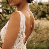 Emily Gold Pearl Necklace