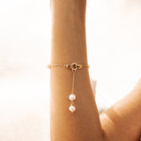 Emily Gold Pearl Bracelet