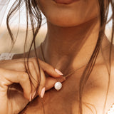 Akari Gold Pearl Necklace