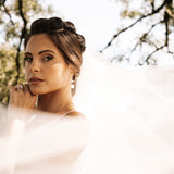 Fleur Gold Pearl Earrings