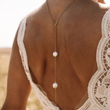 Akari Gold Pearl Necklace