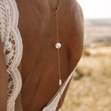 Akari Gold Pearl Necklace