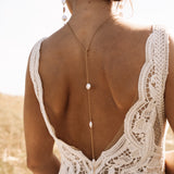 Akari Gold Pearl Necklace