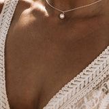 Beau Sterling Silver Pearl drop necklace