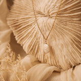 Akari Gold Pearl Necklace