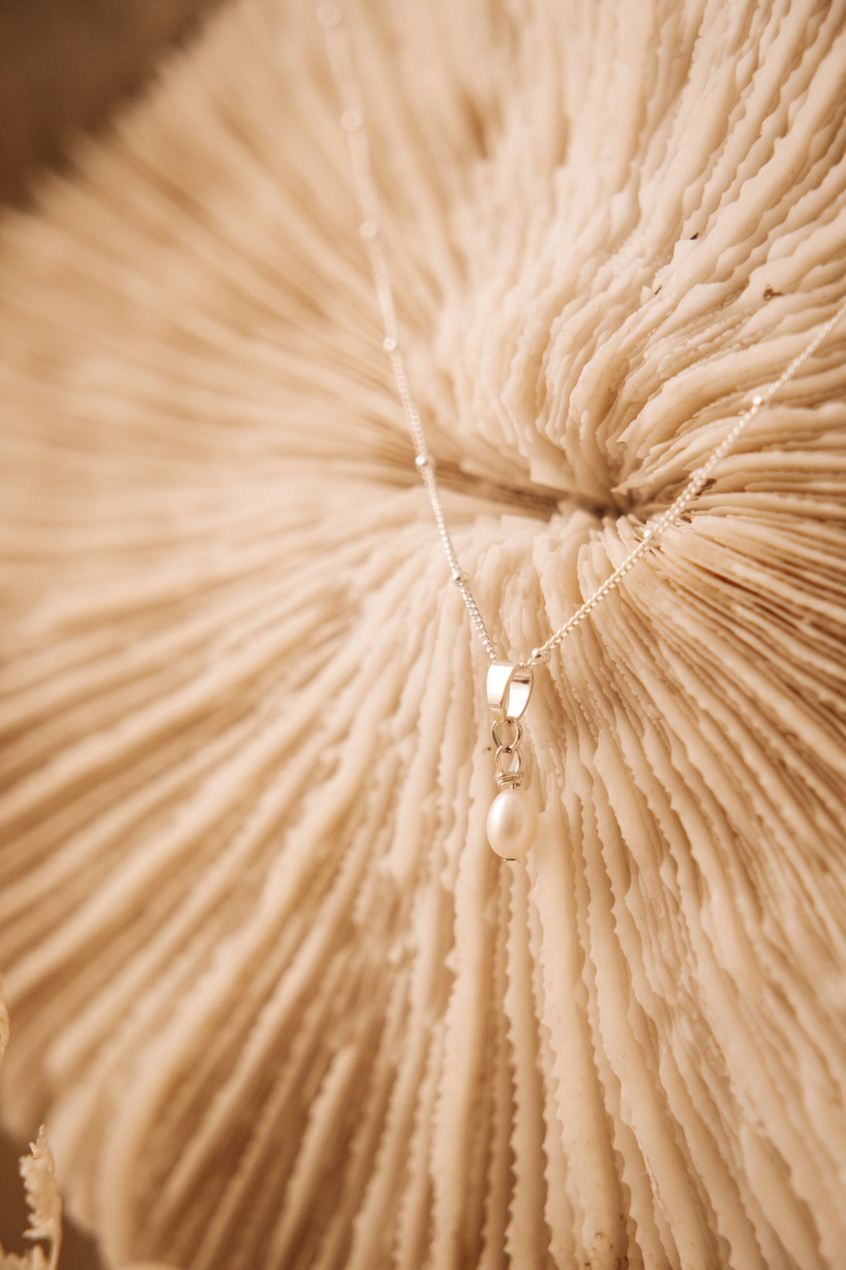 Freya Sterling Silver Pearl necklace