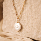 Akari Gold Pearl Necklace