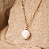 Akari Gold Pearl Necklace