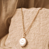 Akari Gold Pearl Necklace