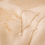 Akari Gold Pearl Necklace