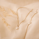 Akari Gold Pearl Necklace
