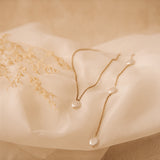 Akari Gold Pearl Necklace