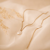 Akari Gold Pearl Necklace