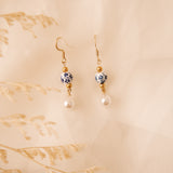 Isla Porcelain & Pearl Earrings