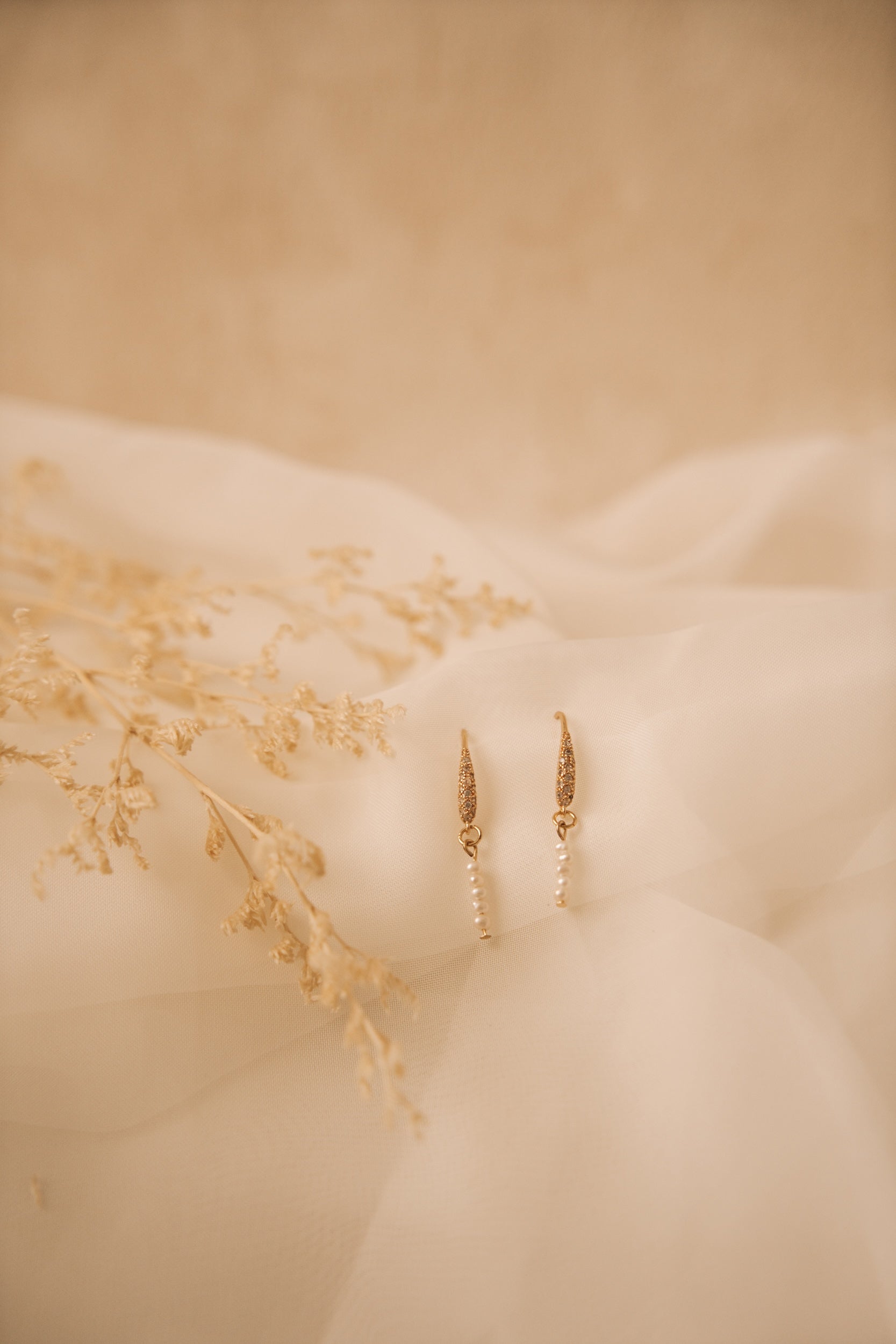 Radiant Mini Pearl Earrings