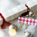 Gold Bow Pearl Drop Earrings