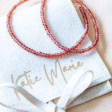 January Birth Gemstone Bracelet - Garnet