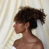 Pearl drop earrings that are freshwater pearls