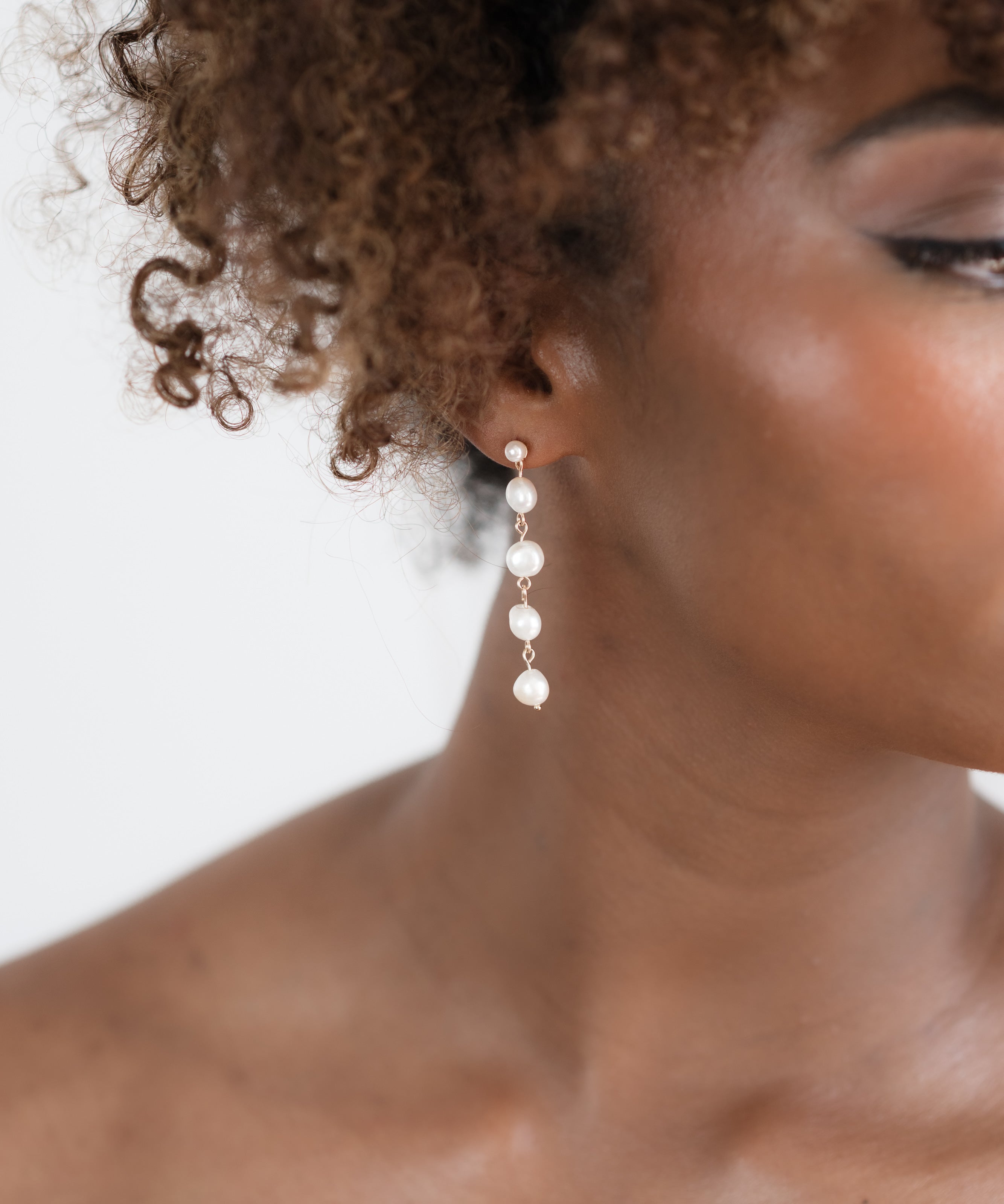 Pearl drop earrings perfect for bridal jewellery