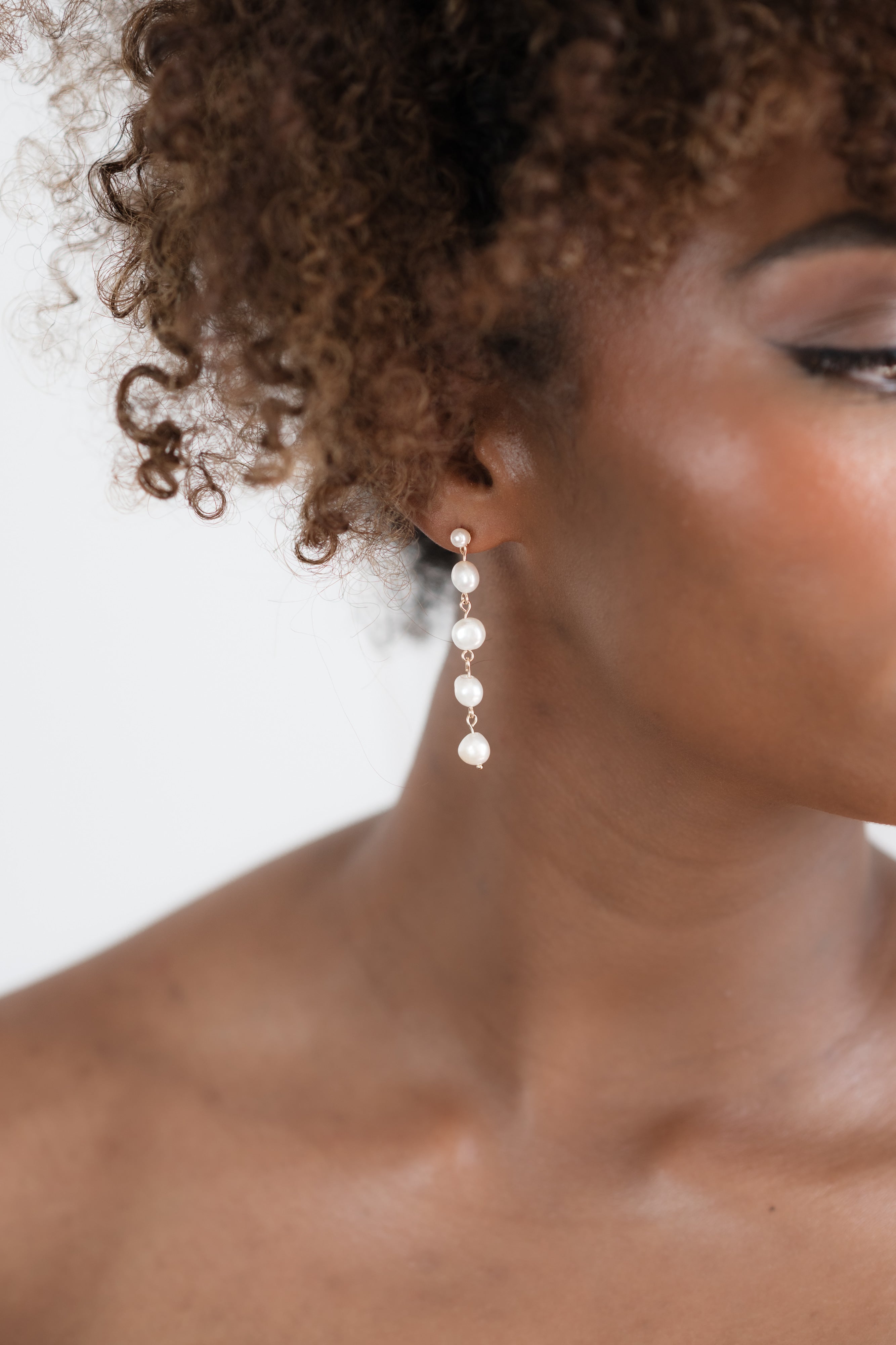 Pearl drop earrings perfect for bridal jewellery