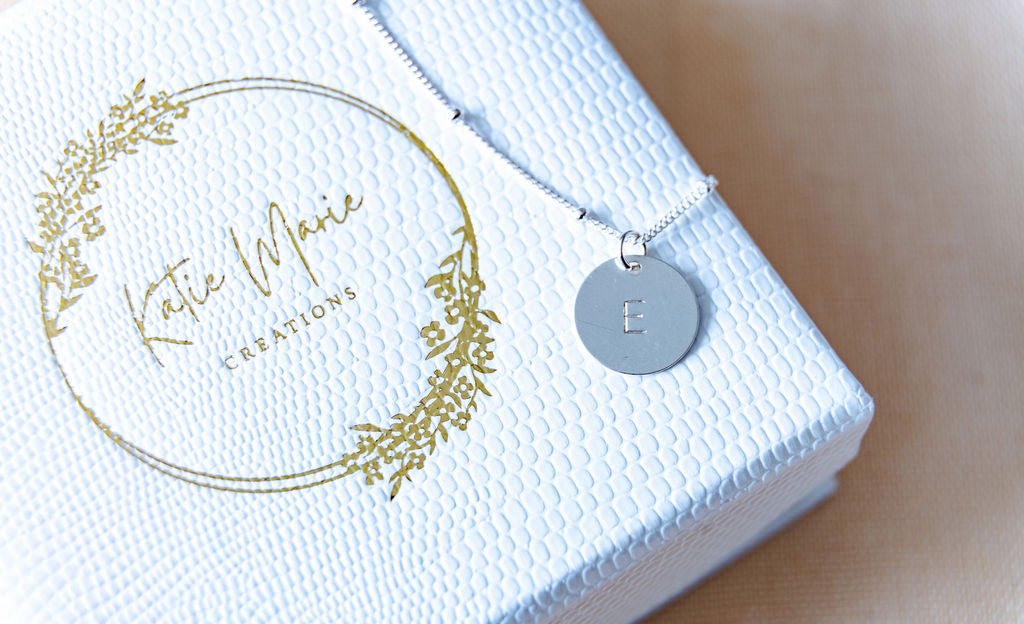 A special gift for her, initial personalised necklace