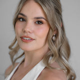 Baroque pearl jewellery earrings and pearl necklace