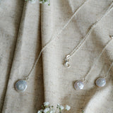 necklace with coin pearl pendants 