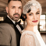 Maria Sterling silver Cluster pearl earrings image 4