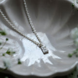 silver personalised initial necklace